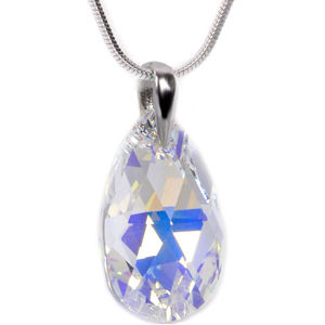 Levien Třpytivý náhrdelník Pear Crystal AB